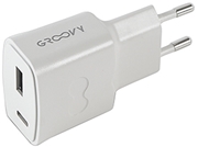 Immagine di PRESE CARICATORE GROOVY 3.1A 1-USB + 1-USB-C