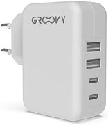 Immagine di PRESE CARICATORE GROOVY 4.8A 2-USB / 2-USB-C