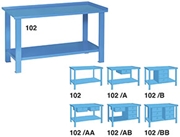 Immagine di BANCO LAVORO MONOBLOCCO PIANO IN LAMIERA ART.102