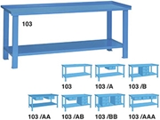 Immagine di BANCO LAVORO MONOBLOCCO PIANO IN LAMIERA ART.103