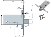 Immagine di SERRATURE NUOVA FEB INFILARE F6871