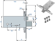 Immagine di SERRATURE NUOVA FEB INFILARE TRIPLICE F6873