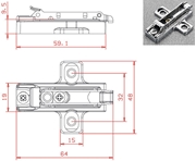 Immagine di BASE SALICE INNESTO RAPIDO BAR3R69