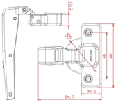 Immagine di CERNIERE SALICE COMPLEMENTARI C2ABN99AC