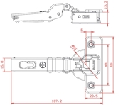 Immagine di CERNIERE SALICE SILENTIA PLUS C7A6GE9