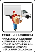 Immagine di CARTELLI NORME CORRIERI E FORNITORI