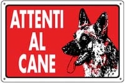 Immagine di CARTELLI PVC ATTENTI AL CANE