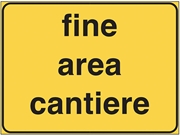 Immagine di SEGNALI CANTIERE FINE AREA CANTIERE FIG.2108