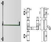 Immagine di MANIGLIONI ANTIPANICO SAVIO VERTICALI CIRCEO KH.3