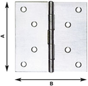 Immagine di CERNIERE INOX QUADRE ALDEGHI ART.121