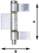 Immagine di CERNIERE INOX PER CANCELLI 3 ALI ALDEGHI ART.1235