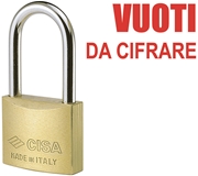 Immagine di LUCCHETTI CISA OTTONE ARCO LUNGO 22011 * VUOTI