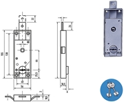 Immagine di SERRATURE POTENT BASCULANTI DOPPIA MAPPA 1640