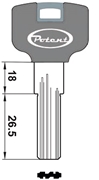 Immagine di CHIAVI PUNZONATE POTENT 4000.K.G GRIGIO