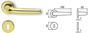 Immagine di MANIGLIE GHIDINI ALLUMINIO SUSY COPPIA F.PATENT