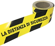 Immagine di NASTRO ADESIVO SEGNALETICO DISTANZA DI SICUREZZA