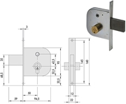 Immagine di SERRATURE CISA INFILARE ART.42310.50