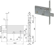 Immagine di SERRATURE CISA INFILARE ART.57312