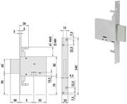 Immagine di SERRATURE CISA INFILARE ART.57016
