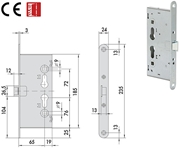 Immagine di SERRATURE CISA INFILARE X TAGLIAFUOCO ART.43000