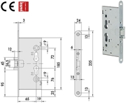 Immagine di SERRATURE CISA INFILARE X TAGLIAFUOCO ART.43020