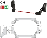 Immagine di MANIGLIONI CISA INFILARE FAST PUSH ART.59607.FR