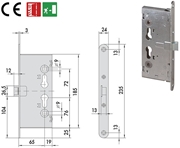 Immagine di SERRATURE CISA INF.TRIPLICE X ANTIPANICO ART.43114