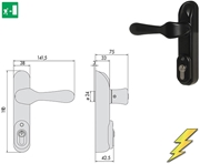 Immagine di ELETTROMANIGLIA CISA 07074.80 X MANIGL. APPLICARE