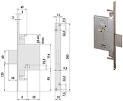 Immagine di SERRATURE CISA INFILARE ART.57015