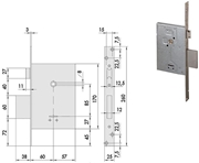 Immagine di SERRATURE CISA INFILARE ART.57250