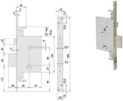 Immagine di SERRATURE CISA INFILARE ART.57255