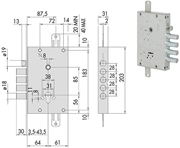 Immagine di SERRATURE CISA PORTE BLINDATE ART.57515.28.0