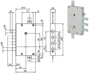 Immagine di SERRATURE CISA PORTE BLINDATE ART.57516.58.0.00PG