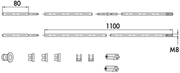 Immagine di KIT ASTE CISA INTERNE DIRITTE FIL.M8 ART.06441.20