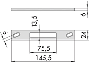 Immagine di CONTROPIASTRA CISA A *U* INOX ART.06461.39