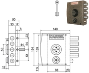 Immagine di SERRATURE KASSEL APPLICARE DOPPIA MAPPA 1151-1152