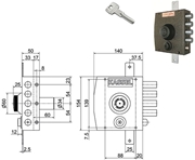 Immagine di SERRATURE KASSEL APPLICARE CILINDRO TONDO 2351-2