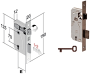 Immagine di SERRATURE BONAITI PATENT PICCOLA ART.42 B.QUADRO