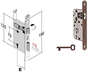 Immagine di SERRATURE BONAITI PATENT PICCOLA ART.42 B.TONDO