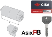 Immagine di CILINDRI CISA *ASIX P8* COPPIA ART.0Q150