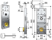 Immagine di SERRATURE PREFER CHIAVE DOPPIA MAPPA ART.8651
