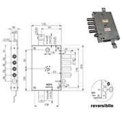 Immagine di SERRATURE MOIA 614/280D  REVERSIBILE