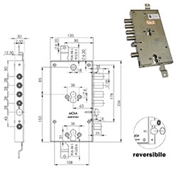 Immagine di SERRATURE MOIA 6654/280DFB/S1  REVERSIBILE