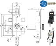 Immagine di SERRATURE MOIA STRETTA J223