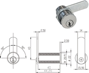 Immagine di SERRATURE PER MOBILI OMR 63255