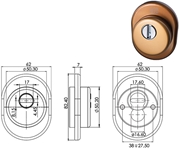 Immagine di PROTEZIONE MOIA KITAT/H25BR I.38 BRONZO