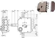 Immagine di SERRATURE MOTTURA APPLICARE CILINDRO 38650