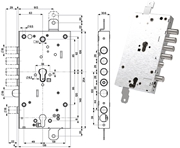 Immagine di SERRATURE MOTTURA PORTE BLINDATE 82595W800Q