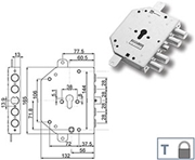 Immagine di SERRATURE MOTTURA PORTE BLINDATE 89C855