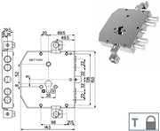 Immagine di SERRATURE MOTTURA ESETY TESIO 89E305W22T